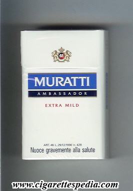 muratti ambassador new design extra mild ks 20 h holland switzerland
