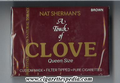 nat sherman s a touch of clove brown s 20 b usa