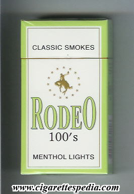 rodeo chinese version classic smokes menthol lights l 20 h cyprus china