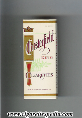 chesterfield kings cigarettes Chesterfield KS-4-H - USA