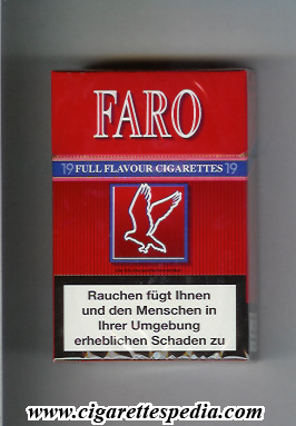 faro full flavour cigarettes ks 19 h germany belgium
