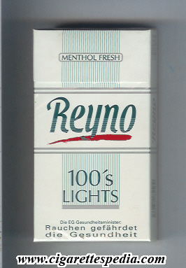 reyno menthol fresh with red line lights l 20 h with vertical lines germany usa