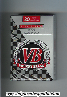 vb victory brand full flavor ks 20 h usa