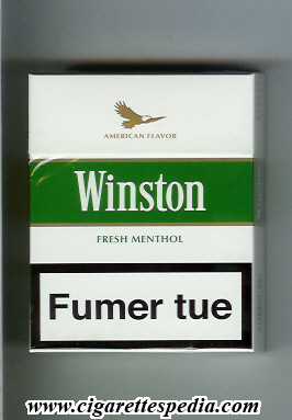winston with eagle from above on the top american flavor fresh menthol ks 25 h germany