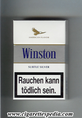 winston with eagle from above on the top american flavor subtle silver ks 20 h germany
