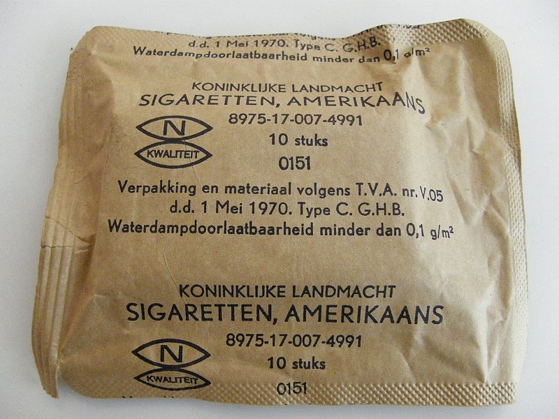 Koninklijke Landmacht Sigaretten, Amerikaans s 10 s holland