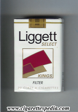 liggett select light design with square filter ks 20 s usa
