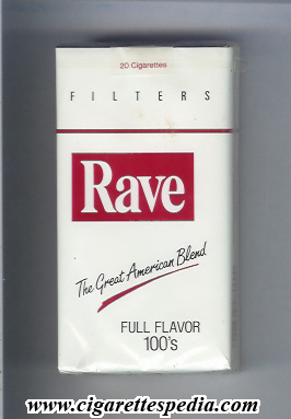rave american version design 3 filters the great american blend full flavor l 20 s usa