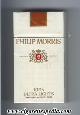 philip morris design 6 ultra lights ultra light american taste l 20 h switzerland usa