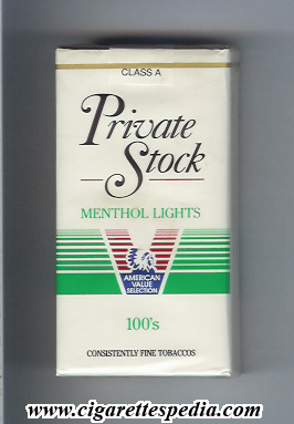 private stock design 1 menthol lights l 20 s usa