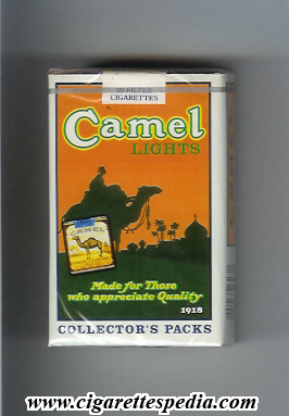 camel collection version collector s packs 1918 lights ks 20 s made for those usa