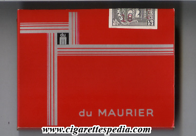du maurier with horizontal vertical lines s 25 b old design canada