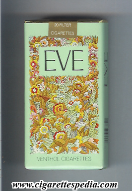 eve horizontal name menthol l 20 s green and red flowers usa