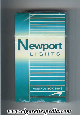 newport lights menthol green white l 20 h usa
