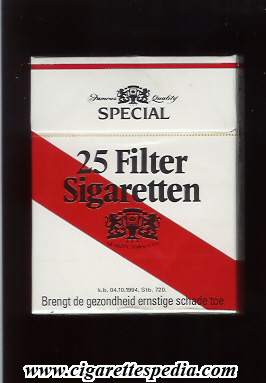 25 filter sigaretten special ks 25 h holland