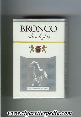 bronco colombian version colombian blend ultra lights ks 20 h colombia