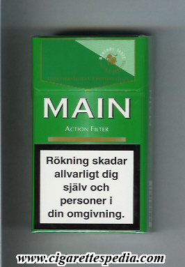 main action filter menthol taste l 20 h green denmark