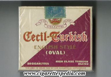 cecil turkish english style oval s 20 b white brown denmark