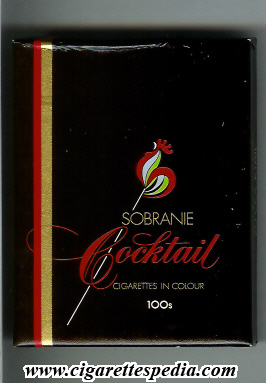 cocktail sobranie cigarettes in colour l 20 b england