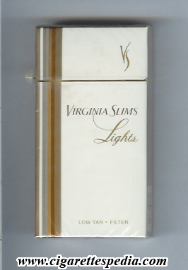 virginia slims name by one line lights filter l 20 h usa