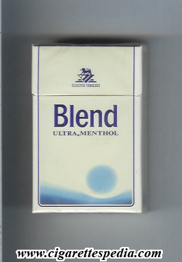 blend selected tobaccos ultra menthol ks 20 h sweden