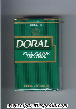 doral premium taste full flavor menthol ks 20 s usa