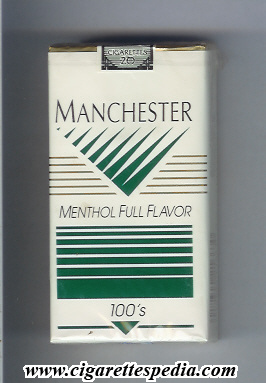 manchester american version menthol full flavor l 20 s usa