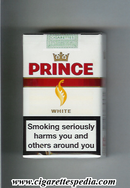 Prince Denmark Zigaretten Aschenbecher, groß, weiß