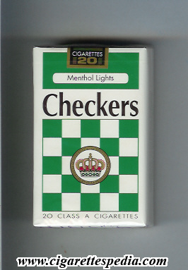 checkers menthol lights ks 20 s usa india