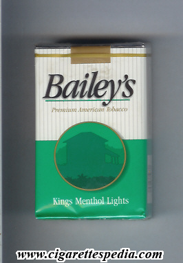 bailey s menthol lights ks 20 s usa