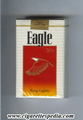 eagle american version design 2 finest selected tobaccos lights ks 20 s usa