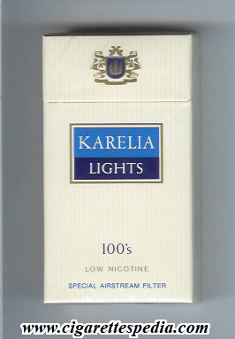 karelia lights low nicotine special airstream filter l 20 h greece