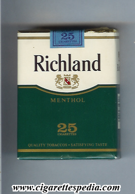 richland menthol ks 25 s usa