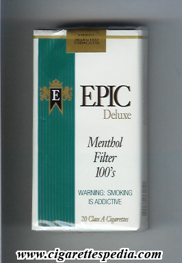 epic design 2 deluxe menthol filter l 20 s white usa