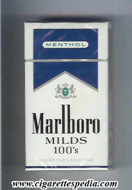 marlboro milds menthol l 20 h white blue usa