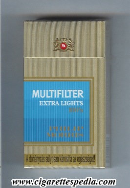 multifilter philip morris pm from above extra lights l 20 h hungary