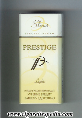 p prestige bulgarian version slims special blend lights l 20 h yellow white bulgaria