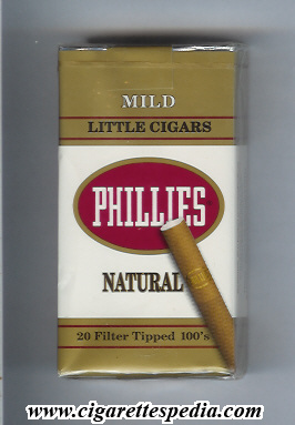 phillies little cigars mild natural l 20 s usa