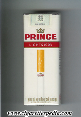 prince with cigarette lights l 10 s denmark