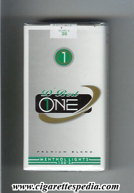 1 one d best premium blend menthol lights l 20 s brazil