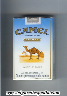 camel since 1913 lights smooth flavour ks 20 s germany usa