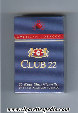 club 22 full flavor american tobacco ks 20 h greece