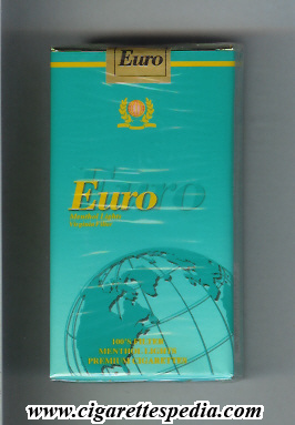 euro menthol lights virginia filter l 20 s greece usa