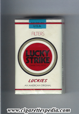 lucky strike luckies an american original filters ks 20 s luckies from below japan usa
