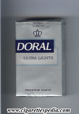 doral premium taste ultra lights ks 20 s usa
