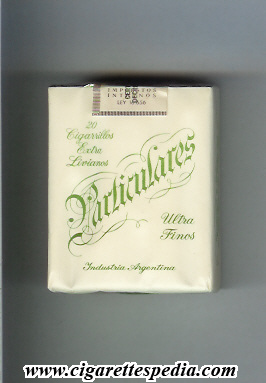 particulares ultra finos extra livianos s 20 s white green print argentina