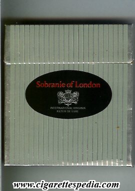 sobranie of london old design international virginia filter de luxe l 20 b england