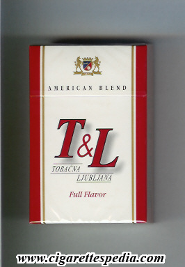 t l slovenian version tobacna ljubljna american blend full flavor ks 20 h slovenia
