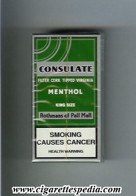 consulate rothmans of pall mall menthol ks 10 h singapore