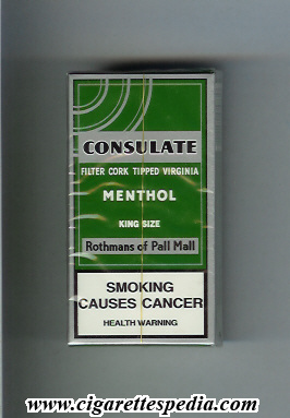 can you buy menthol cigarettes in singapore Consulate (Rothmans of Pall Mall Menthol) KS-10-H - Singapore
